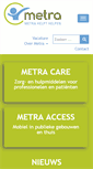 Mobile Screenshot of metra.be